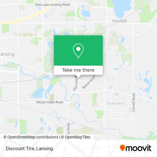 Discount Tire map