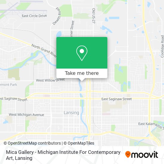 Mica Gallery - Michigan Institute For Contemporary Art map