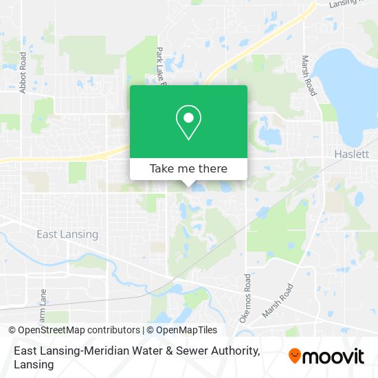 East Lansing-Meridian Water & Sewer Authority map