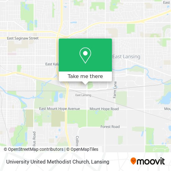 University United Methodist Church map