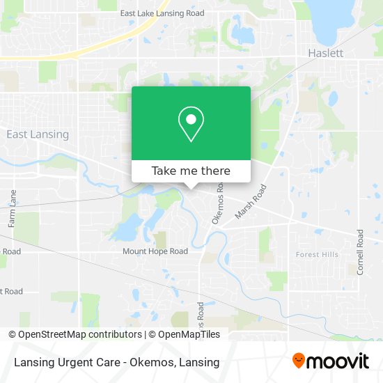 Mapa de Lansing Urgent Care - Okemos