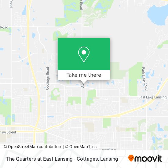 Mapa de The Quarters at East Lansing - Cottages