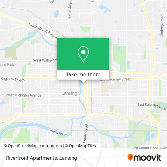 Riverfront Apartments map