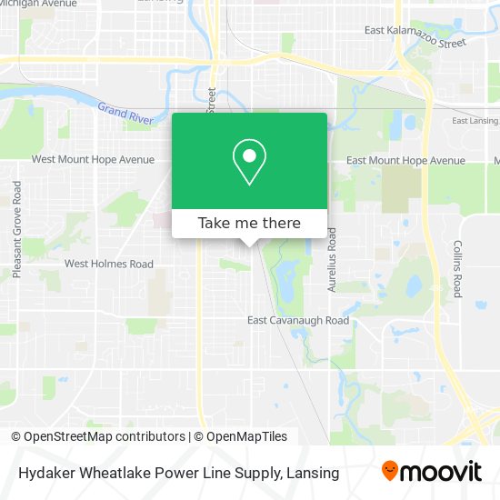 Mapa de Hydaker Wheatlake Power Line Supply
