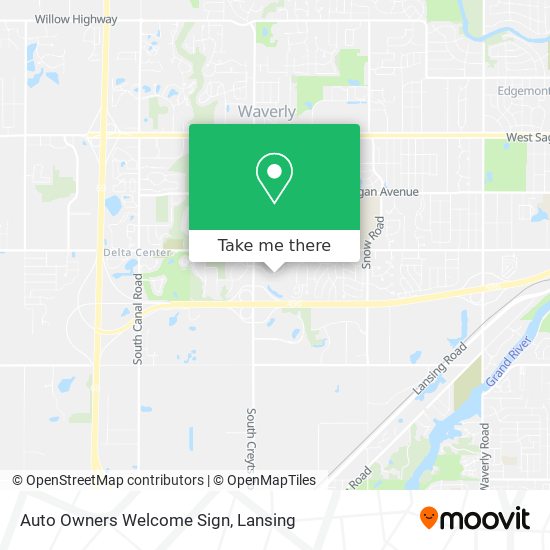Auto Owners Welcome Sign map