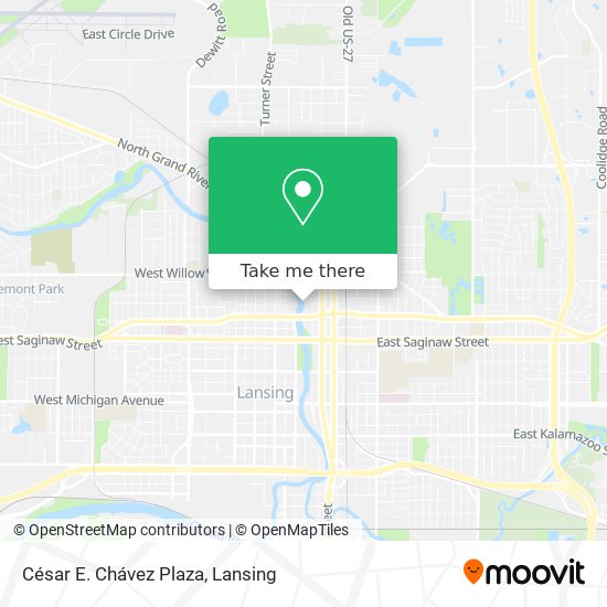 Mapa de César E. Chávez Plaza