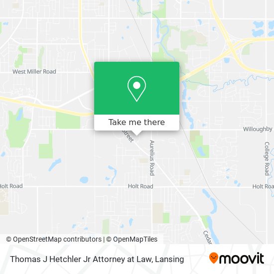 Thomas J Hetchler Jr Attorney at Law map