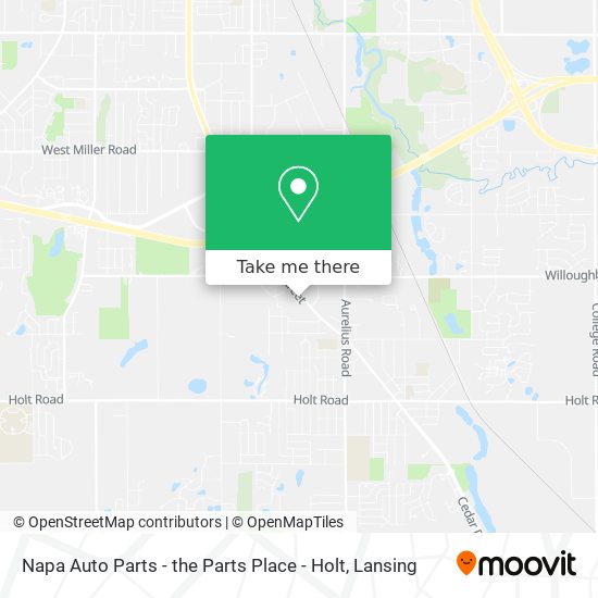 Napa Auto Parts - the Parts Place - Holt map