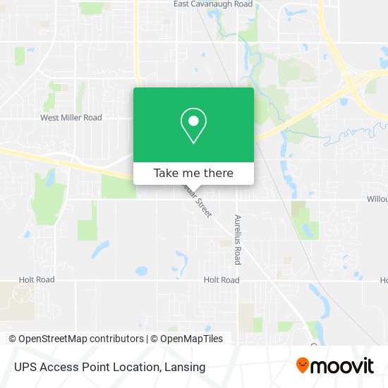 UPS Access Point Location map