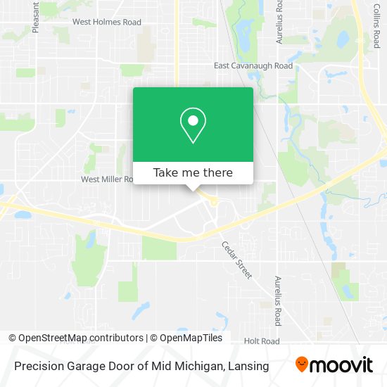 Mapa de Precision Garage Door of Mid Michigan