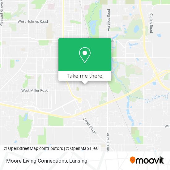 Moore Living Connections map
