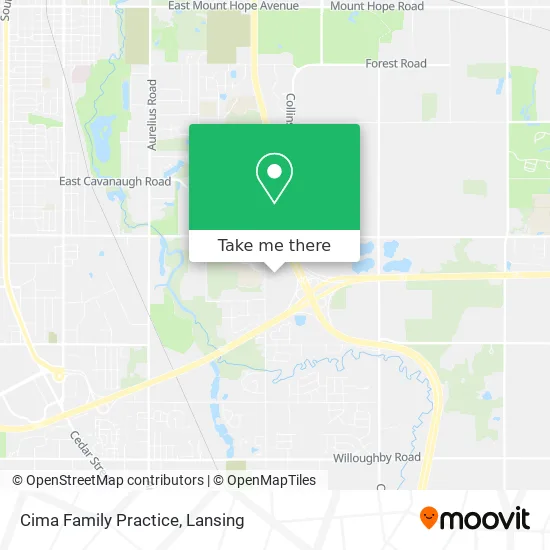 Cima Family Practice map