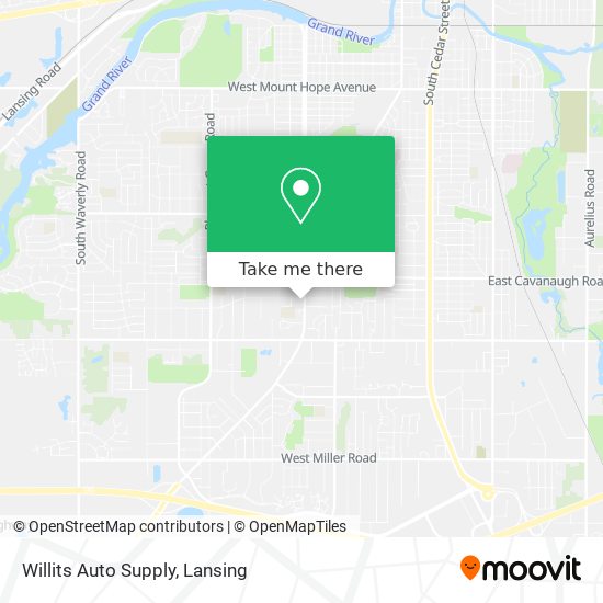 Mapa de Willits Auto Supply