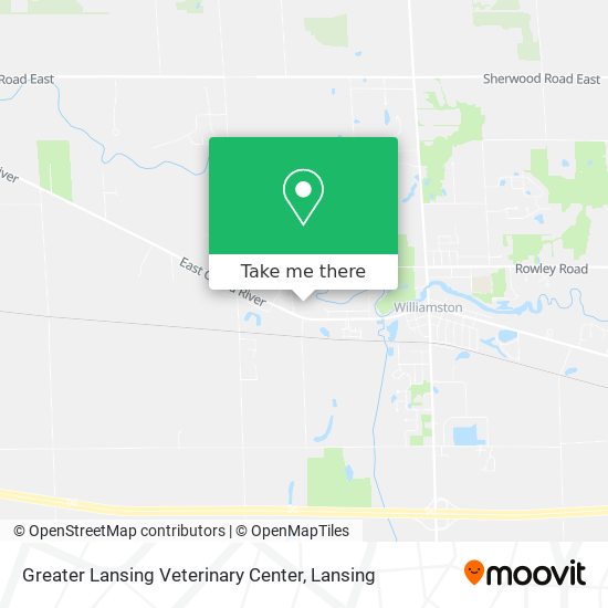 Greater Lansing Veterinary Center map
