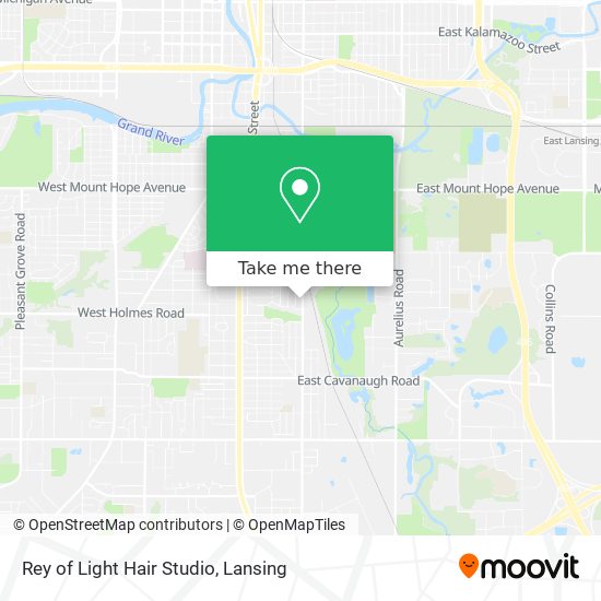 Mapa de Rey of Light Hair Studio