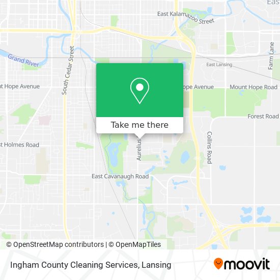 Mapa de Ingham County Cleaning Services