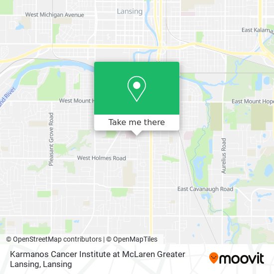 Karmanos Cancer Institute at McLaren Greater Lansing map