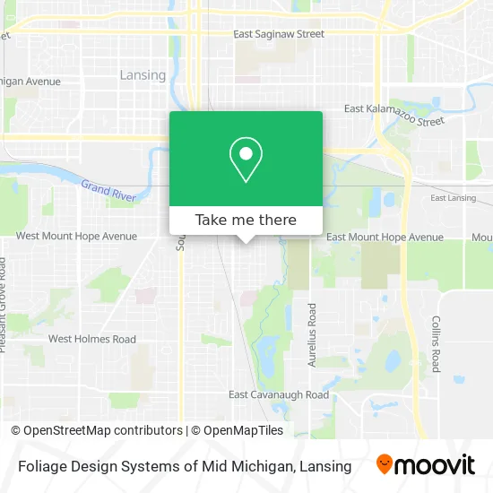 Foliage Design Systems of Mid Michigan map