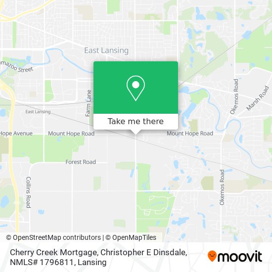 Cherry Creek Mortgage, Christopher E Dinsdale, NMLS# 1796811 map