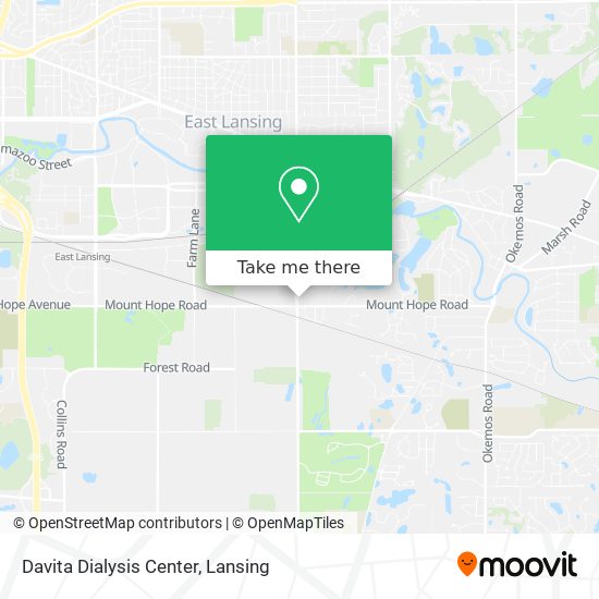 Davita Dialysis Center map