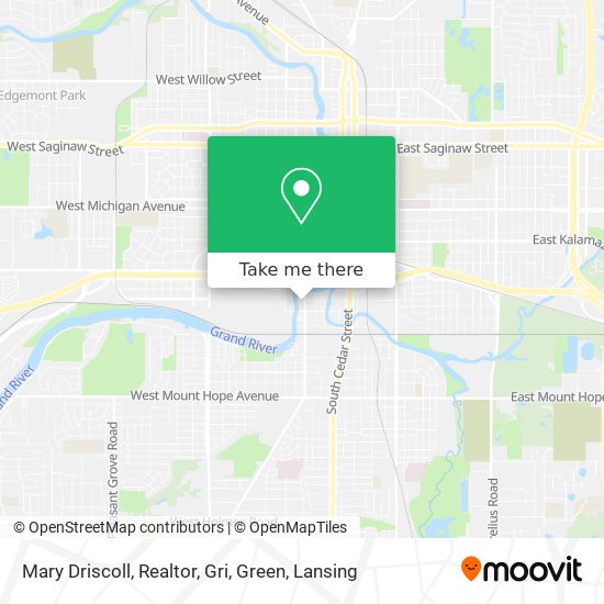 Mapa de Mary Driscoll, Realtor, Gri, Green