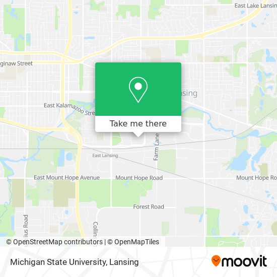 Michigan State University map