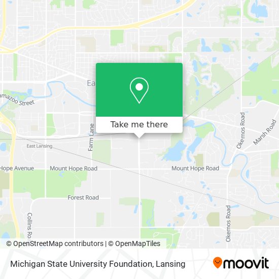 Mapa de Michigan State University Foundation