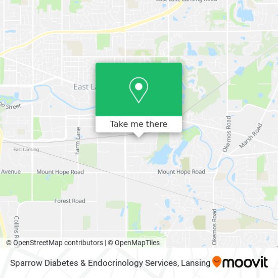 Sparrow Diabetes & Endocrinology Services map