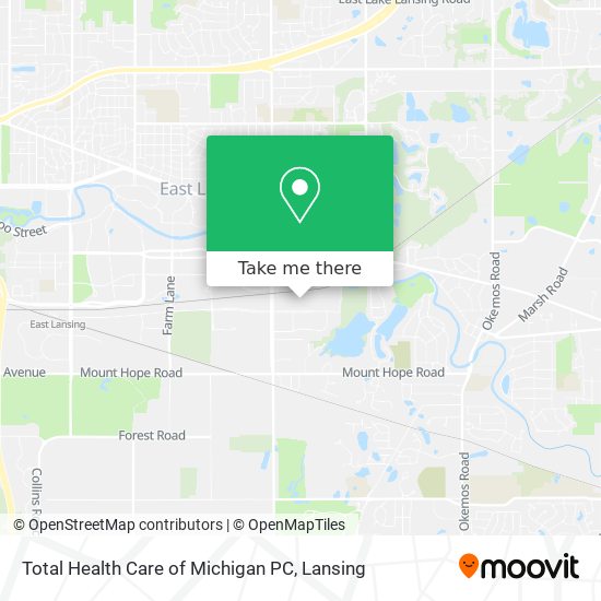 Total Health Care of Michigan PC map