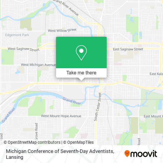 Michigan Conference of Seventh-Day Adventists map