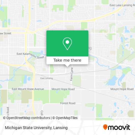 Michigan State University map