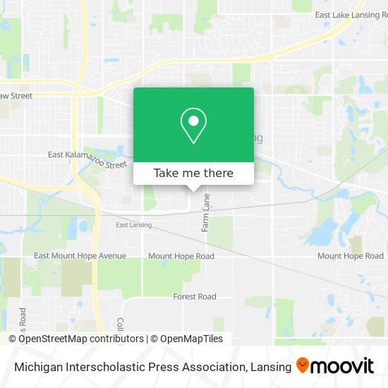 Michigan Interscholastic Press Association map