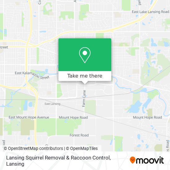 Mapa de Lansing Squirrel Removal & Raccoon Control