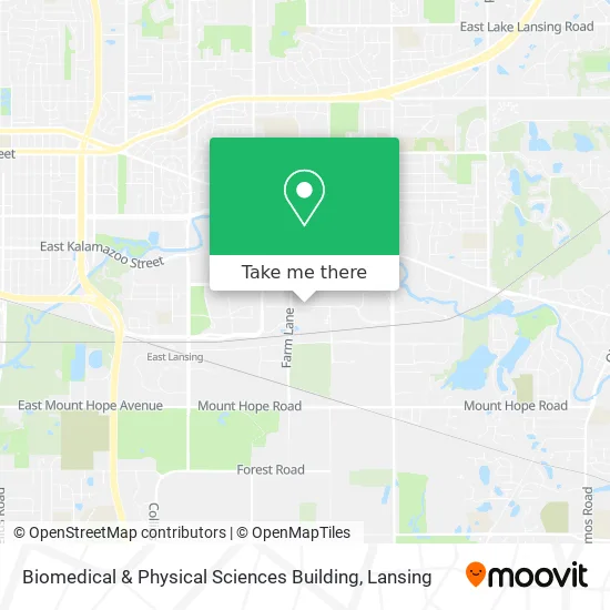 Biomedical & Physical Sciences Building map