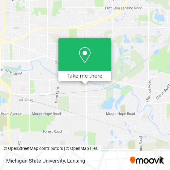 Mapa de Michigan State University