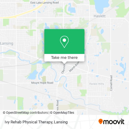 Ivy Rehab Physical Therapy map