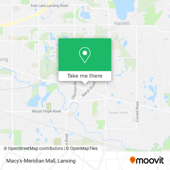 Macy's-Meridian Mall map