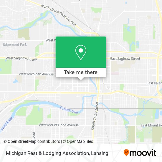 Mapa de Michigan Rest & Lodging Association