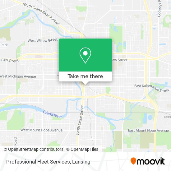 Professional Fleet Services map