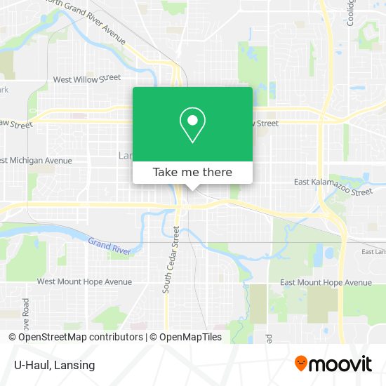 U-Haul map