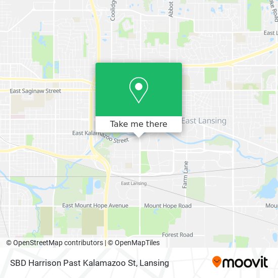 SBD Harrison Past Kalamazoo St map