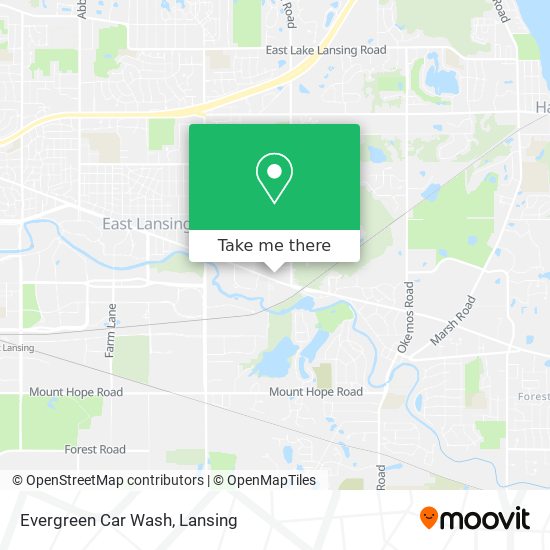 Evergreen Car Wash map