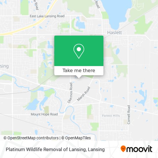 Mapa de Platinum Wildlife Removal of Lansing