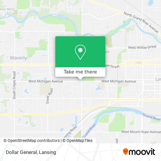 Mapa de Dollar General