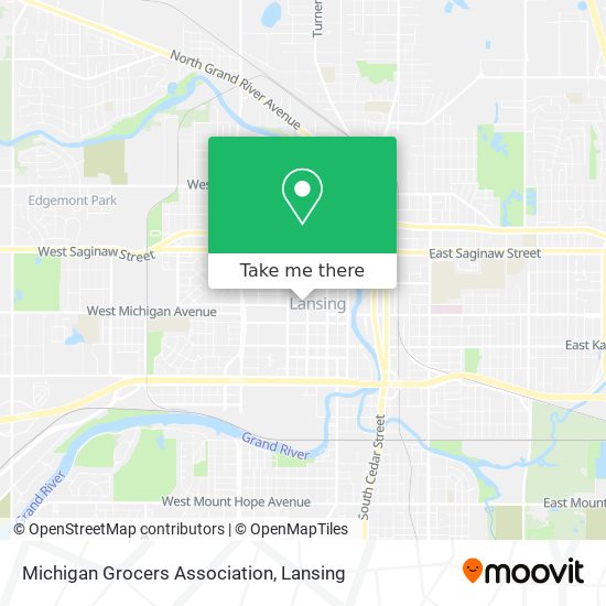 Mapa de Michigan Grocers Association
