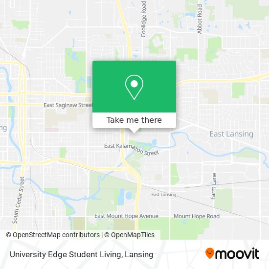 University Edge Student Living map