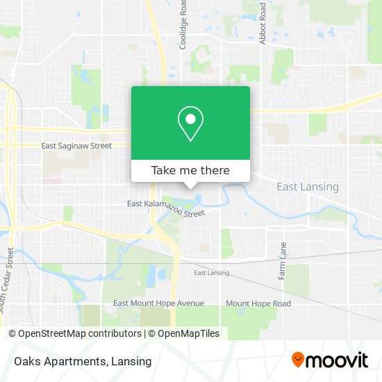 Oaks Apartments map