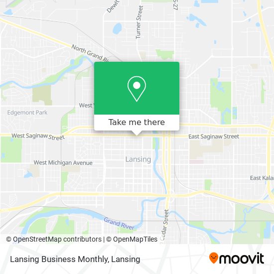 Lansing Business Monthly map