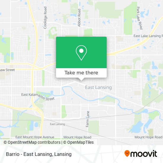 Barrio - East Lansing map