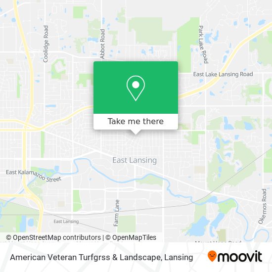 American Veteran Turfgrss & Landscape map